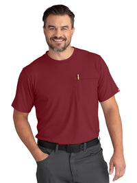 Men's 1-Pocket Cooling Short Sleeve T-Shirt - TKM2 - Crimson