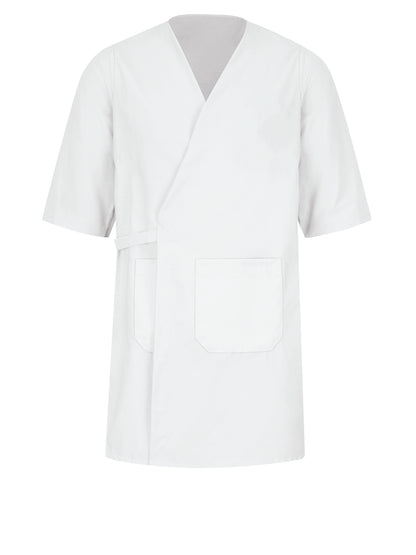 Unisex 30" Collarless Butcher Wrap - WP10 - White