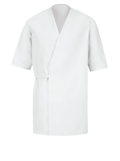 Unisex 37" Collarless Butcher Wrap - WP18 - White