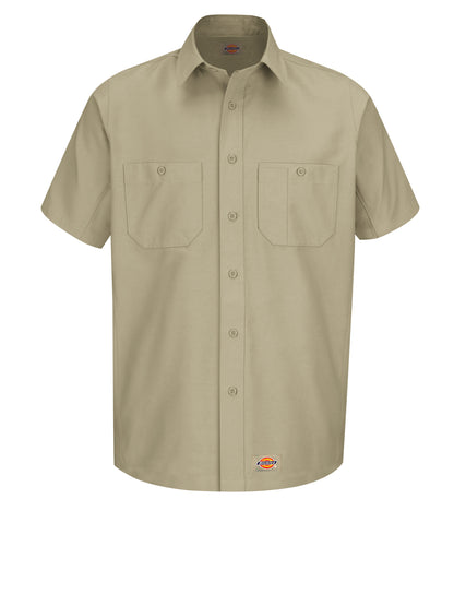 Men's Canvas Short-Sleeve Work Shirt - WS20 - Khaki