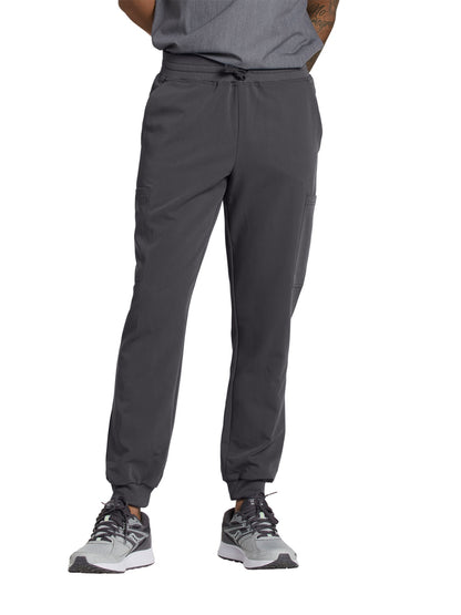 Men's 6-Pocket Rib-Knit Waistband Jogger Scrub Pant - 222 - Dark Pewter