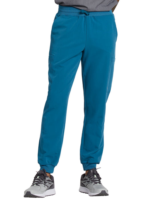 Men's 6-Pocket Rib-Knit Waistband Jogger Scrub Pant - 222 - Lyons Blue