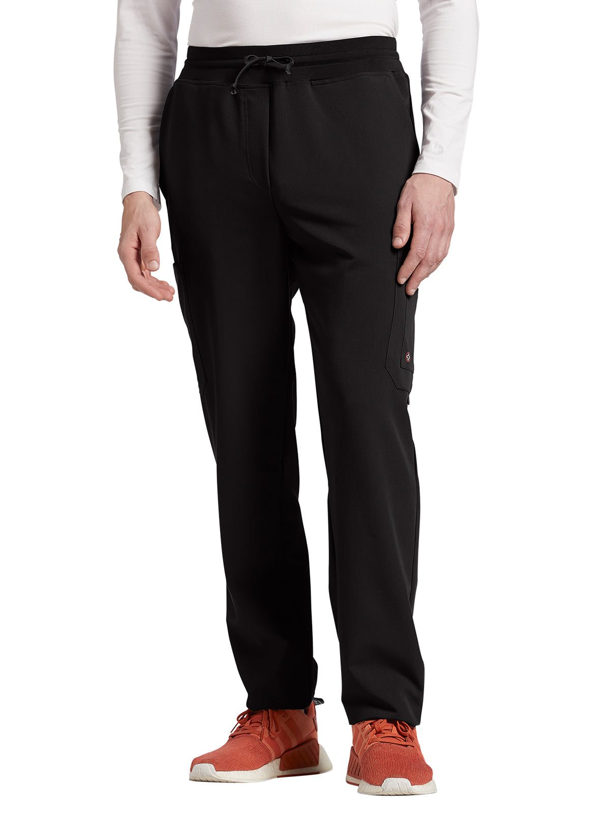 Men's 7-Pocket Straight Leg Cargo Scrub Pant - 227 - Black