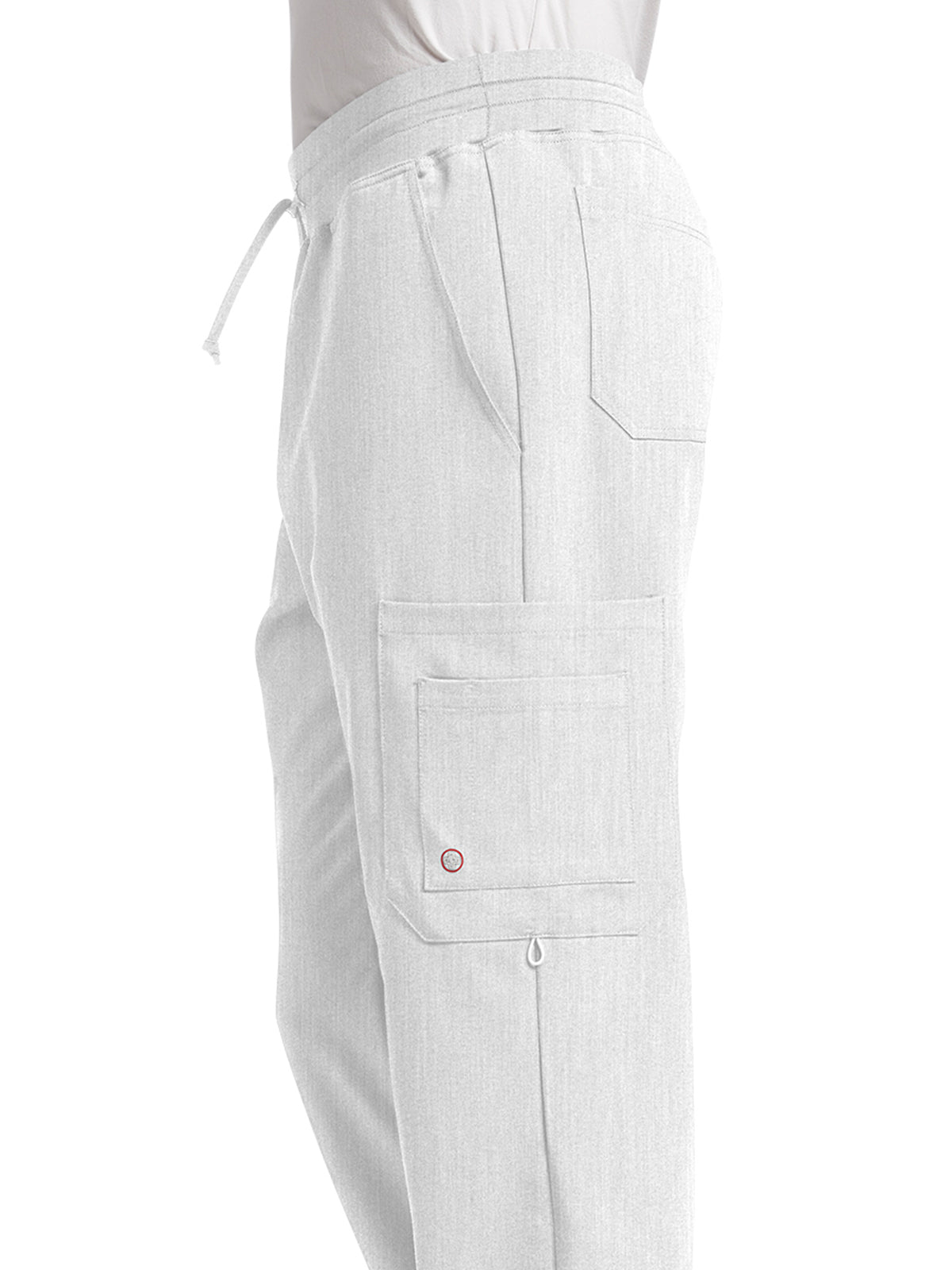 Men's 7-Pocket Straight Leg Cargo Scrub Pant - 227 - White