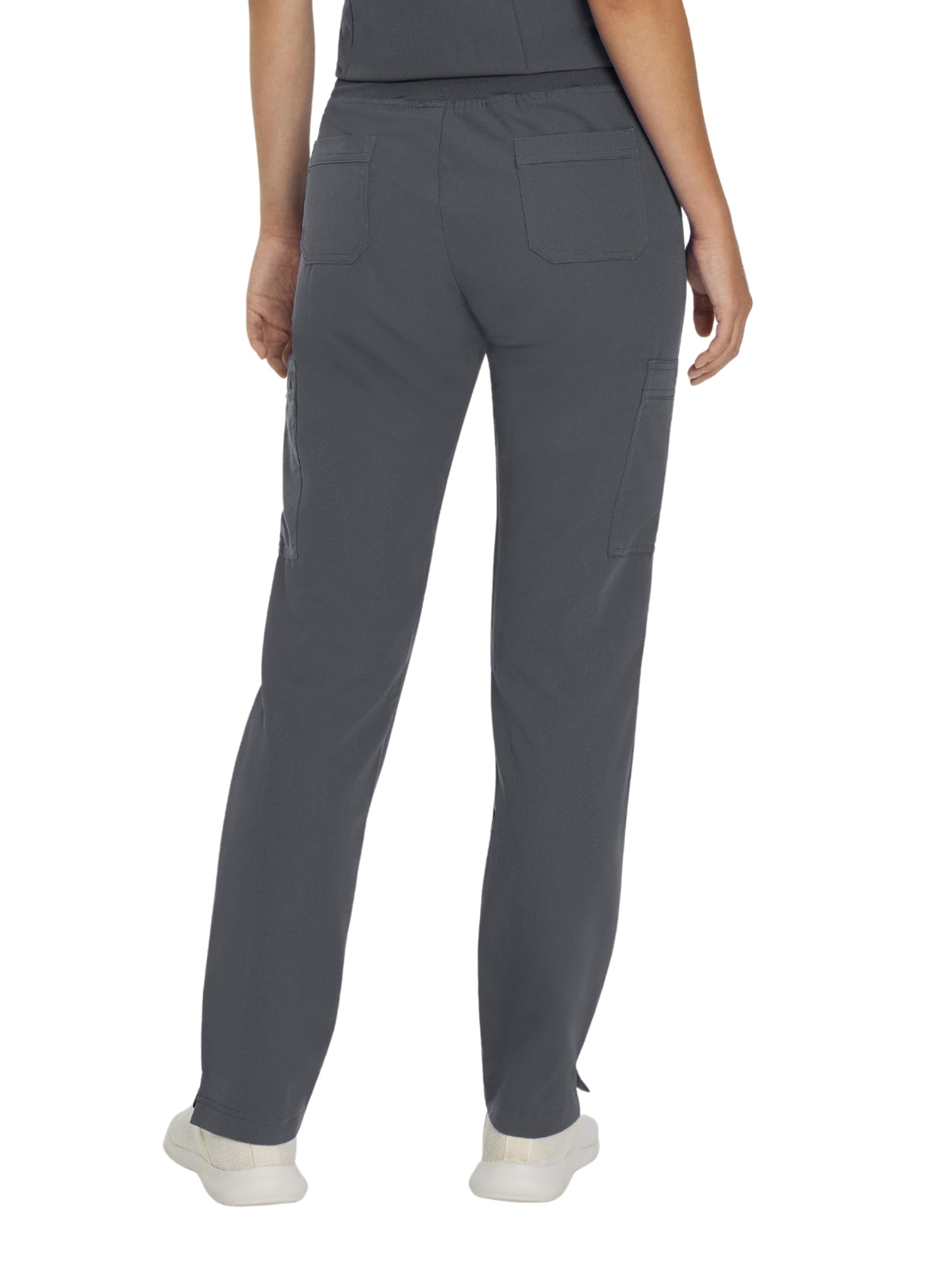 Women's 6-Pocket Low-Rise Waist Cargo Scrub Pant - 337 - Dark Pewter