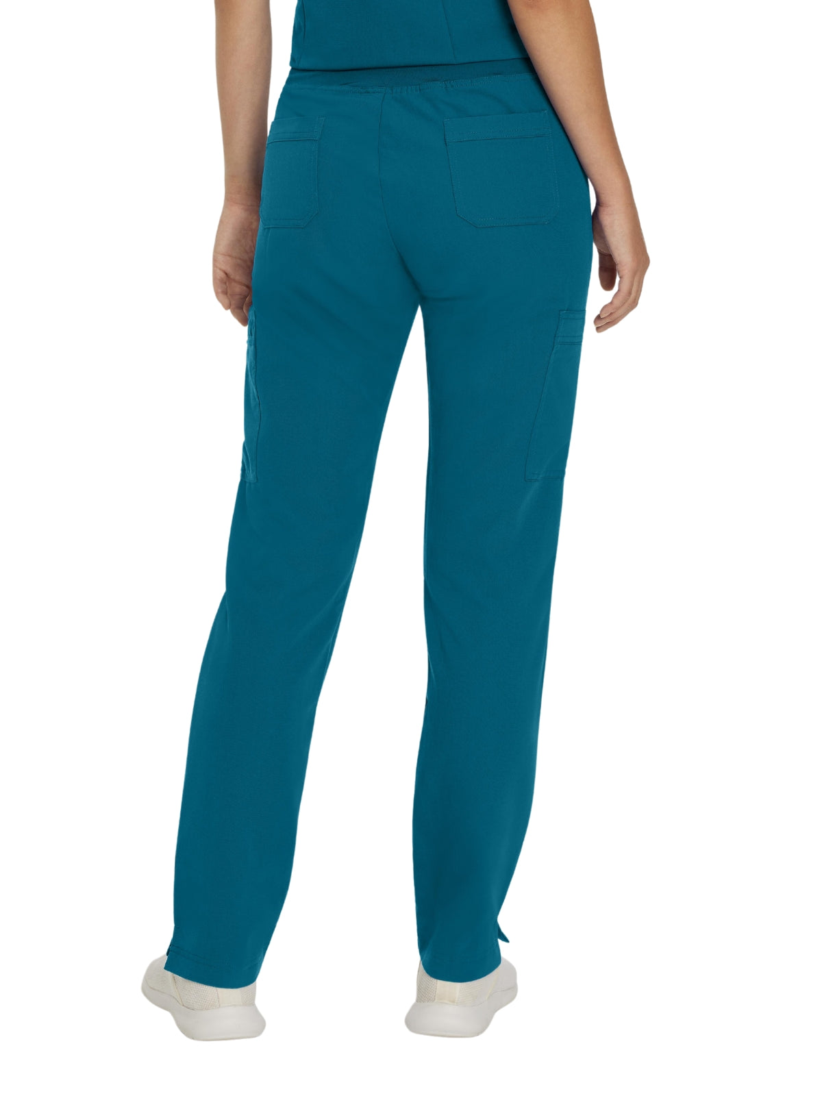 Women's 6-Pocket Low-Rise Waist Cargo Scrub Pant - 337 - Lyons Blue