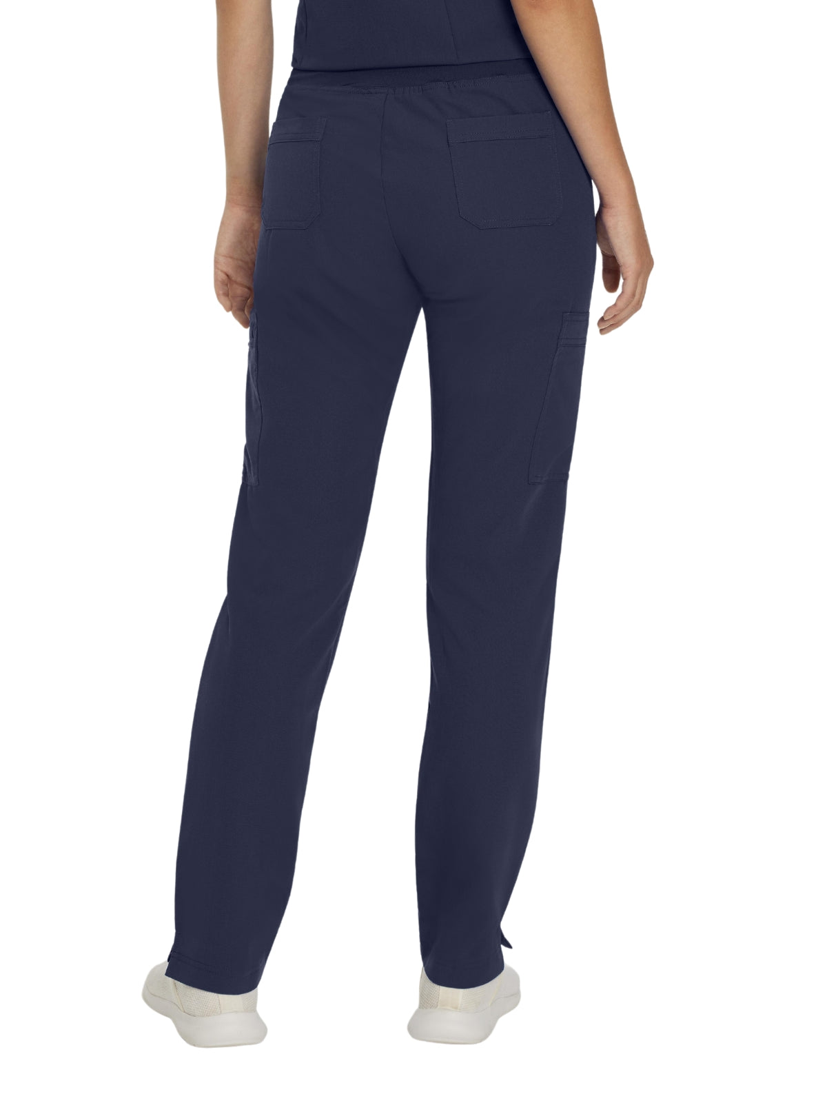 Women's 6-Pocket Low-Rise Waist Cargo Scrub Pant - 337 - Navy