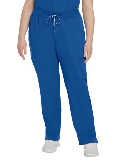 Women's 6-Pocket Low-Rise Waist Cargo Scrub Pant - 337 - Royal