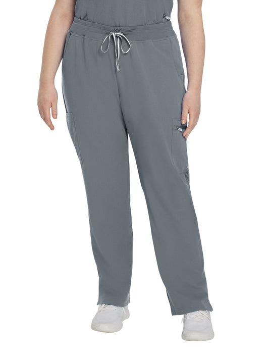 Women's 6-Pocket Low-Rise Waist Cargo Scrub Pant - 337 - Taylor Grey