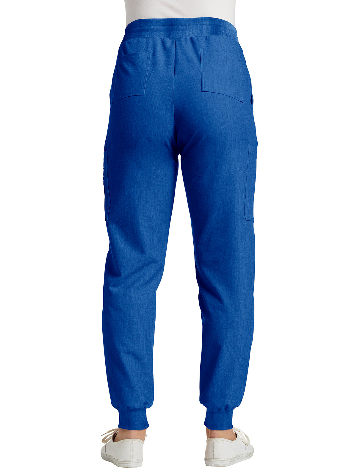 Women's 7-Pocket Mid-Rise Triple-Elastic Waist Jogger Scrub Pant - 380 - Royal