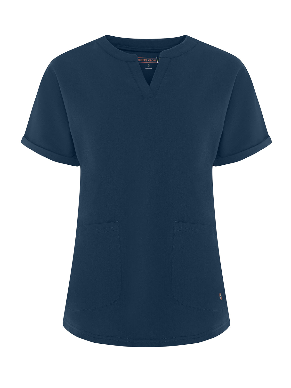 Women's Notch V-Neck Top - 750 - Navy