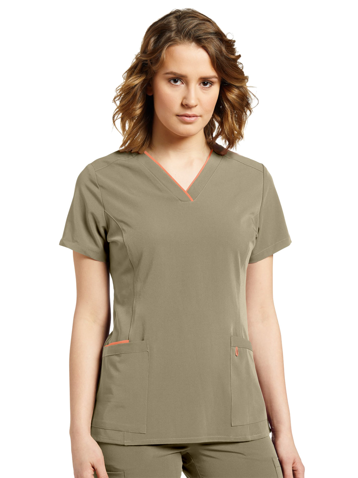 Women's Contrast Top - 755 - Sage