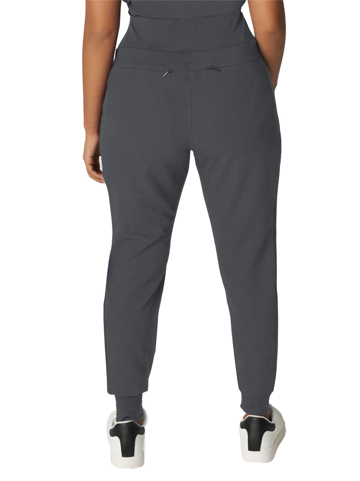 Women's 7-Pocket High-Rise Yoga Waist Jogger Scrub Pant - WB410 - Dark Pewter