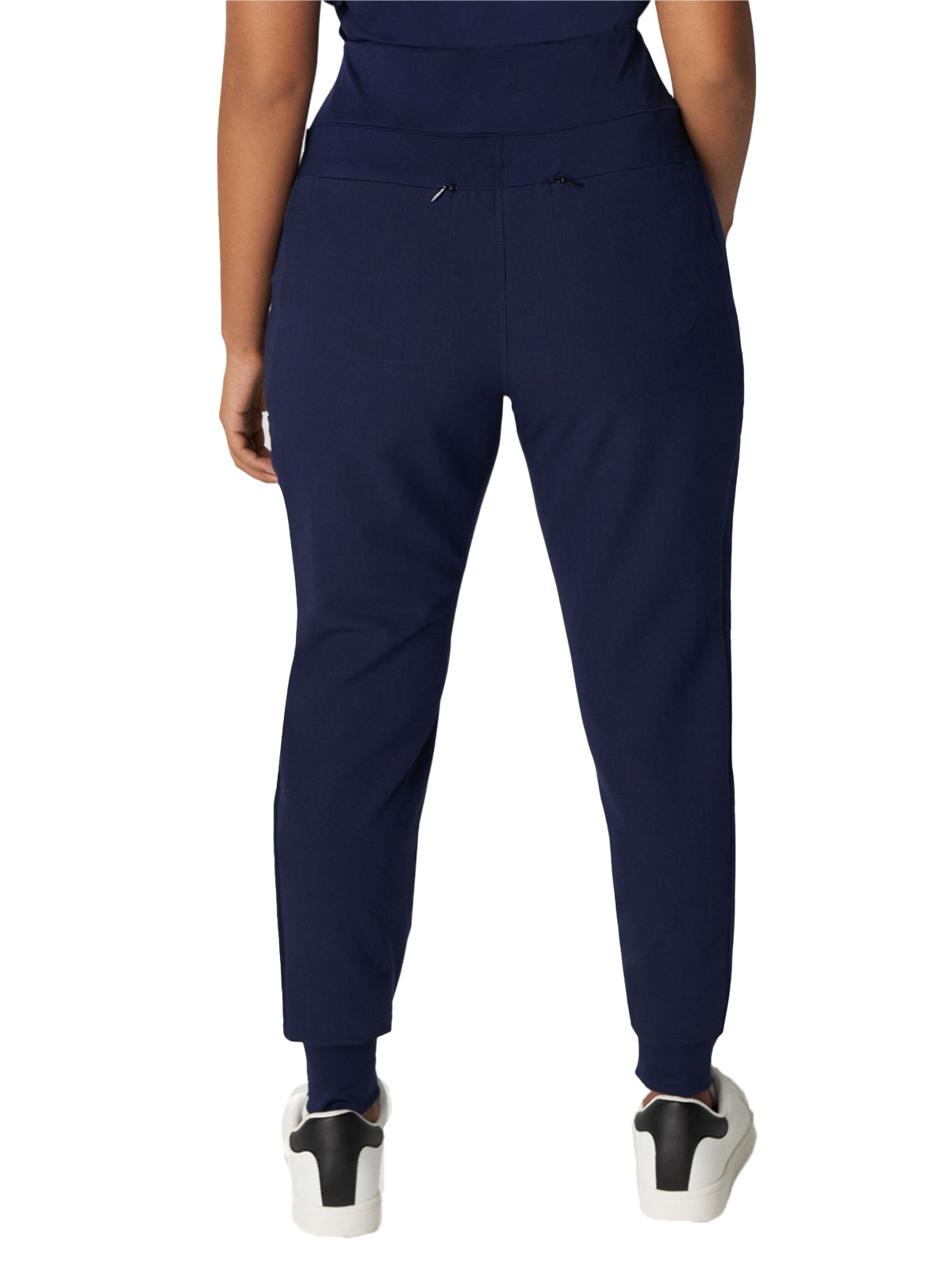 Women's 7-Pocket High-Rise Yoga Waist Jogger Scrub Pant - WB410 - Navy