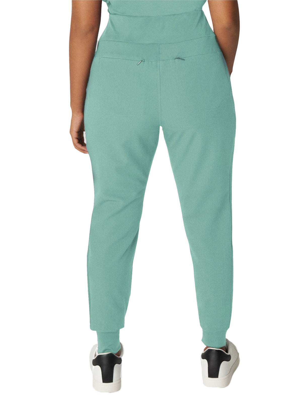 Women's 7-Pocket High-Rise Yoga Waist Jogger Scrub Pant - WB410 - Ocean Wave