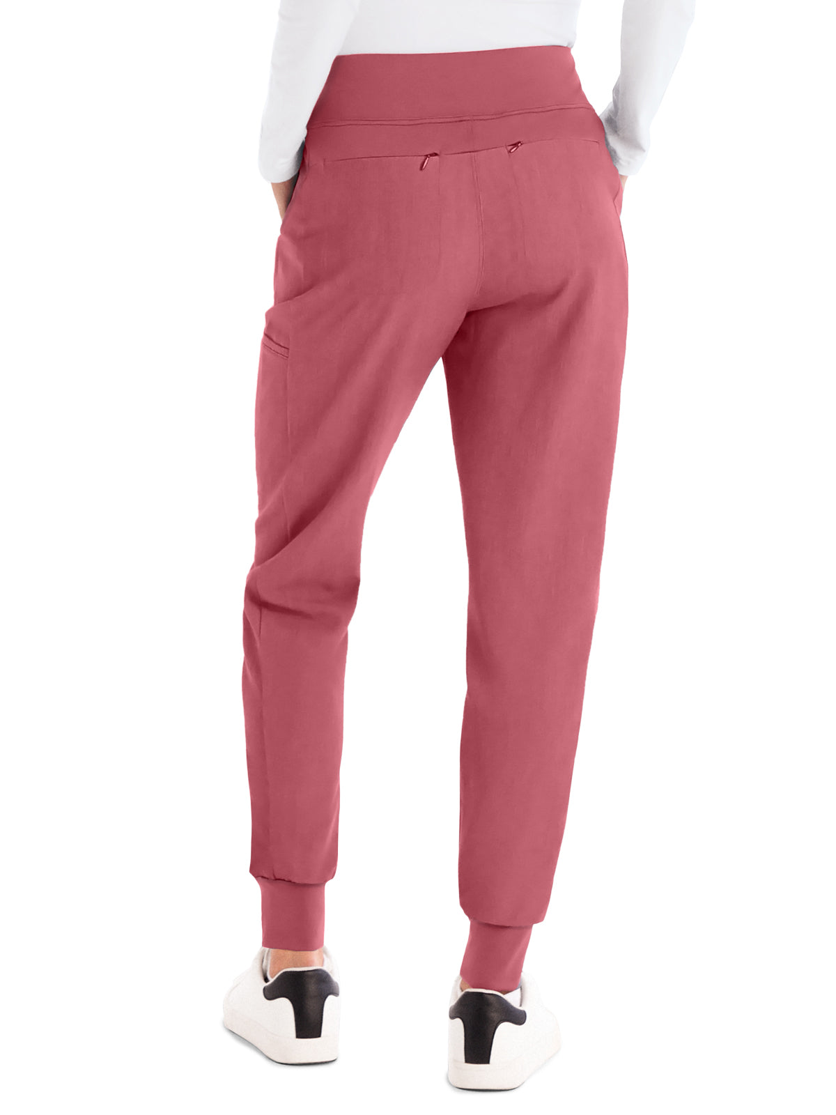 Women's 7-Pocket High-Rise Yoga Waist Jogger Scrub Pant - WB410 - Slate Rose