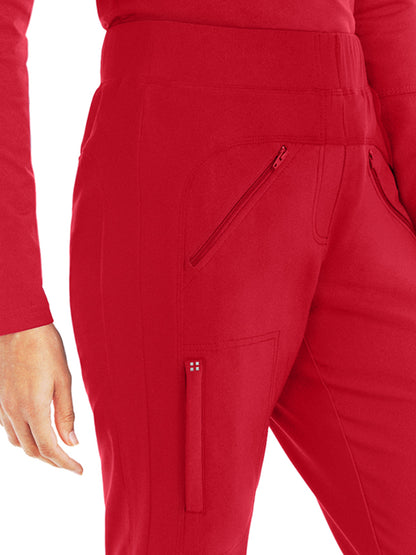 Women's Bootcut Scrub Pants - WB414 - Racing Red