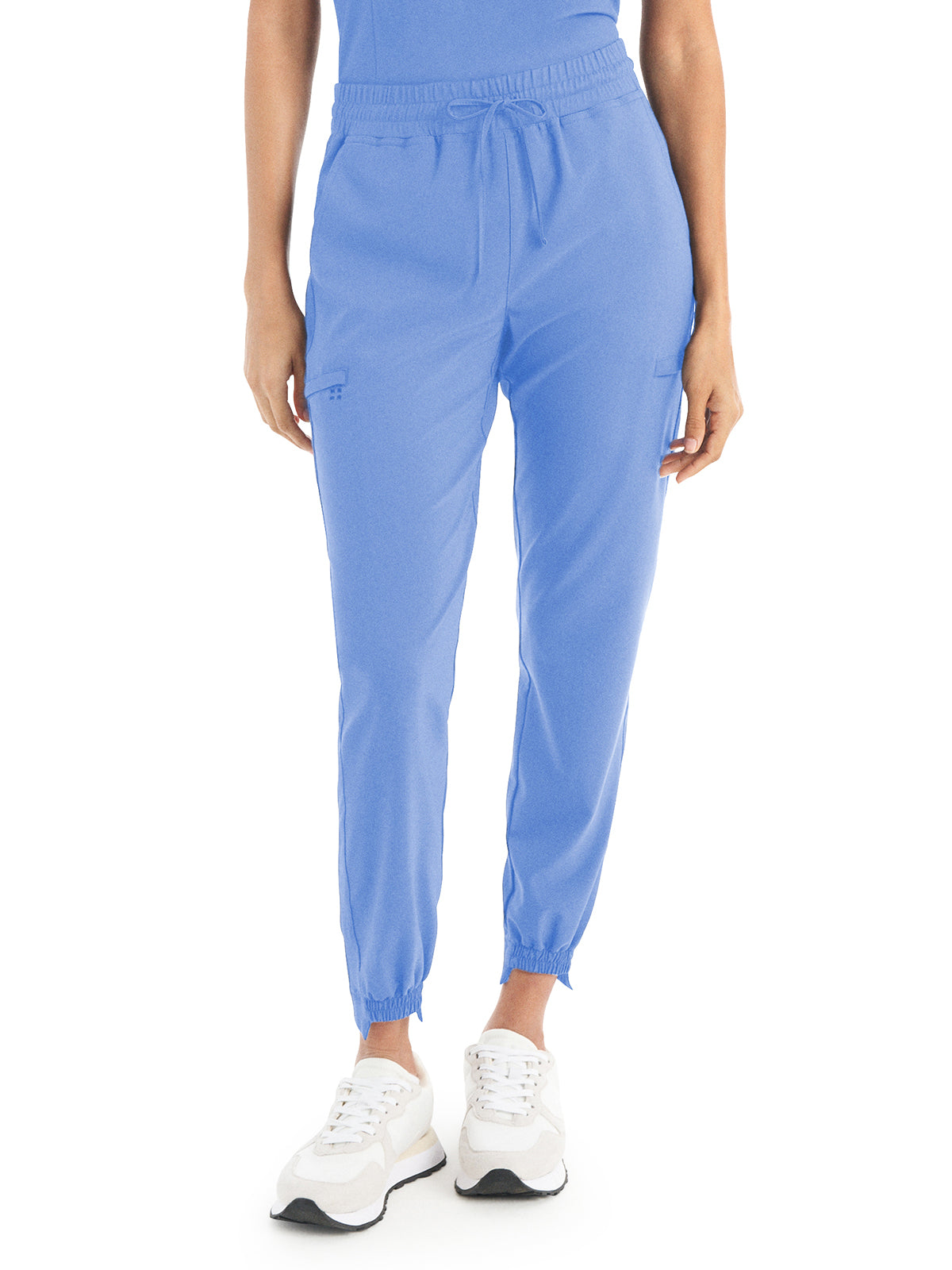 Women's 6-Pocket Hi-Low Leg Cuffs Jogger Scrub Pant - WB415 - Ceileste