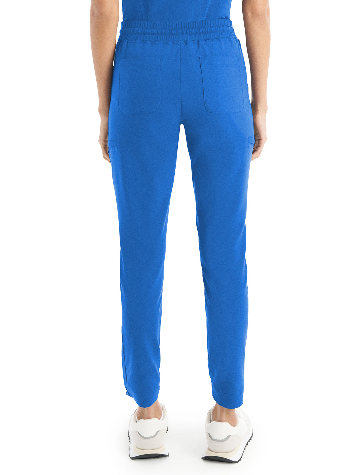 Women's 6-Pocket Hi-Low Leg Cuffs Jogger Scrub Pant - WB415 - Royal