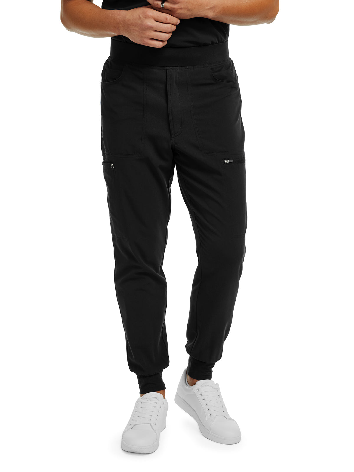 Men's Cargo Jogger Scrub Pant - WB417 - Black