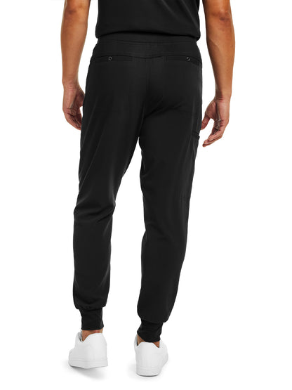 Men's Cargo Jogger Scrub Pant - WB417 - Black