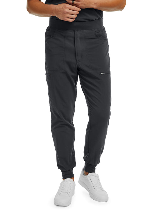 Men's Cargo Jogger Scrub Pant - WB417 - Pewter