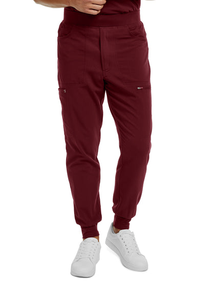 Men's Cargo Jogger Scrub Pant - WB417 - Wine