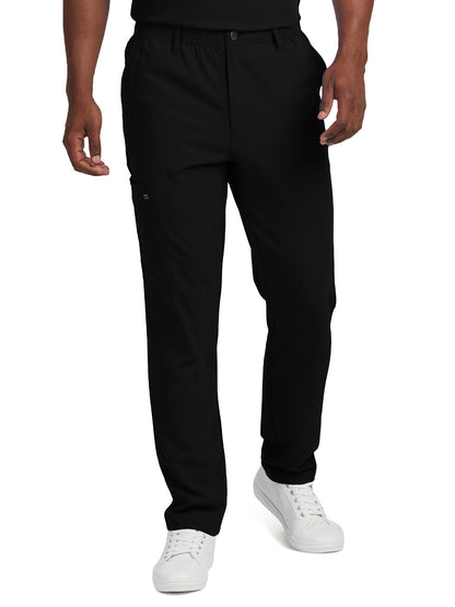 Men's 7-Pocket Tapered Leg Cargo Scrub Pant - WB418 - Black