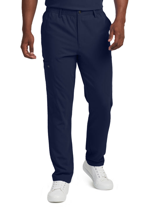 Men's 7-Pocket Tapered Leg Cargo Scrub Pant - WB418 - Navy