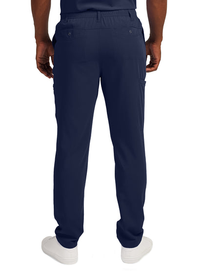 Men's 7-Pocket Tapered Leg Cargo Scrub Pant - WB418 - Navy