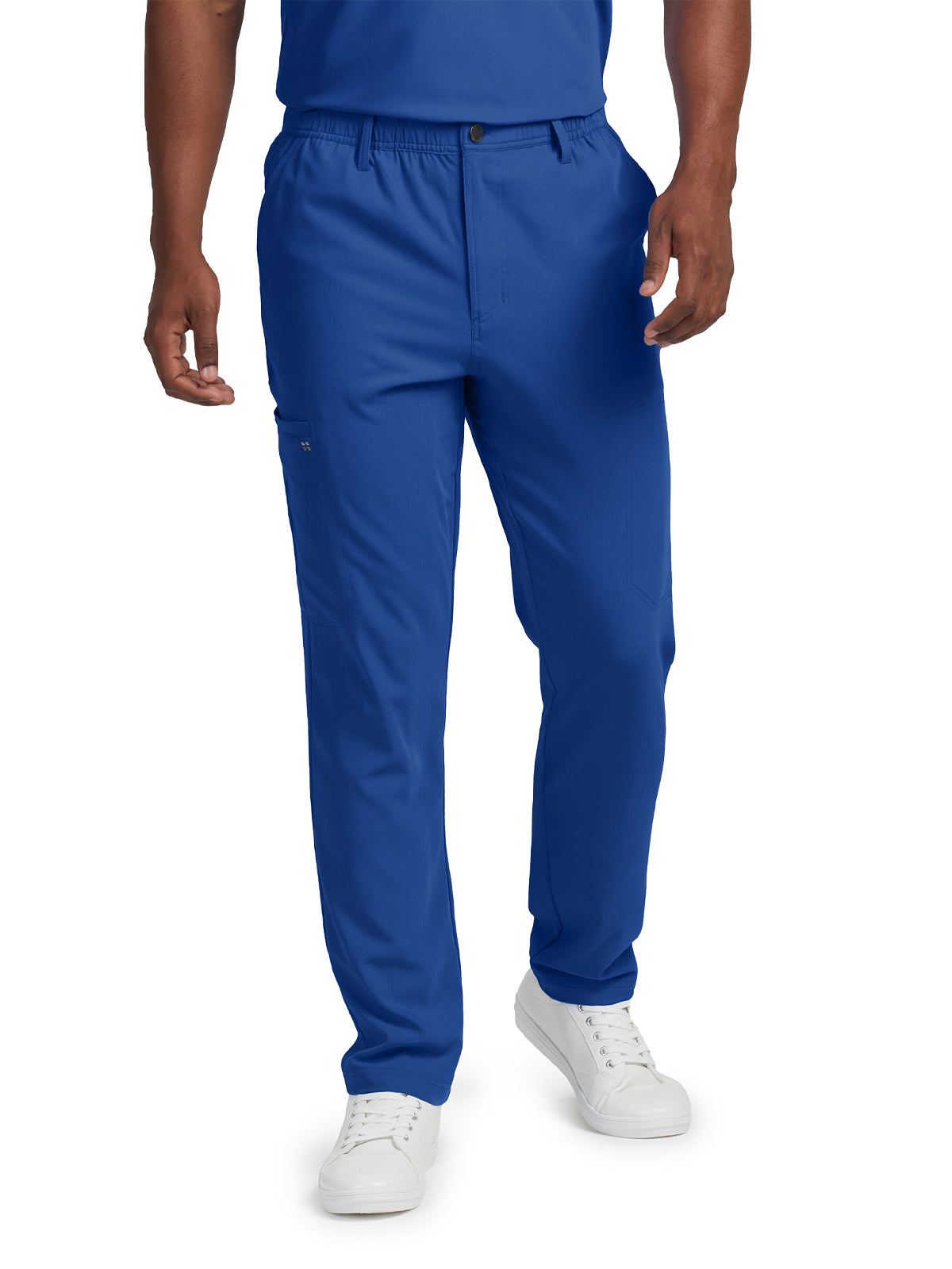 Men's 7-Pocket Tapered Leg Cargo Scrub Pant - WB418 - Royal