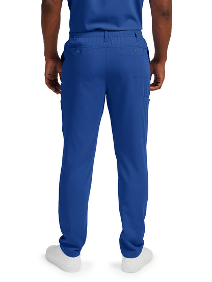 Men's 7-Pocket Tapered Leg Cargo Scrub Pant - WB418 - Royal