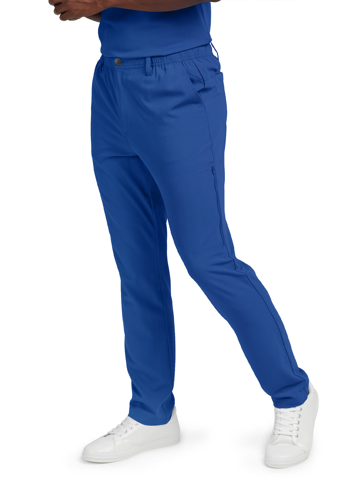 Men's 7-Pocket Tapered Leg Cargo Scrub Pant - WB418 - Royal