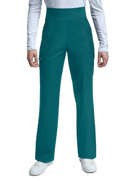 Women's Six-Pocket Wide-leg Pant - WB421 - Caribbean