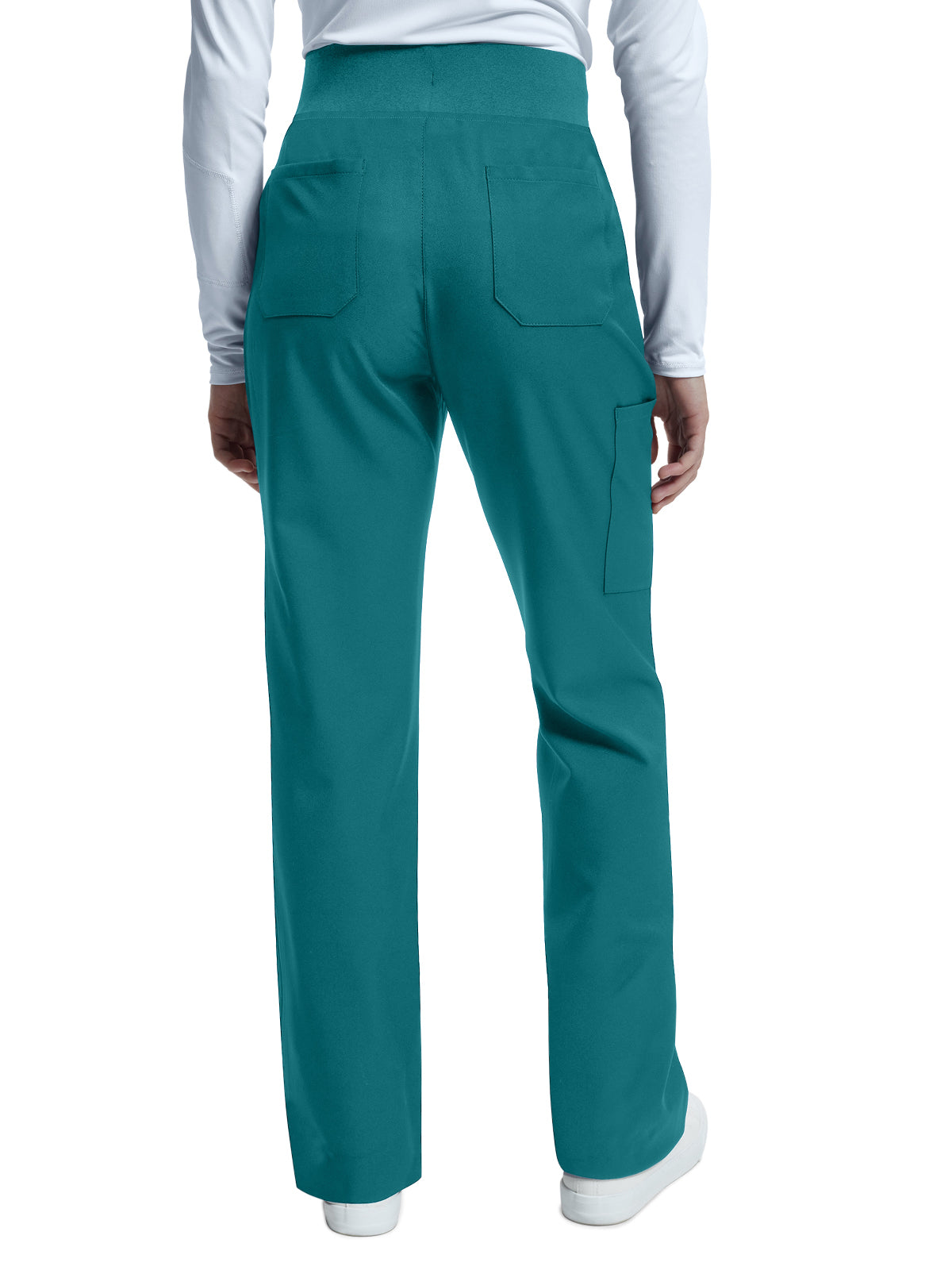 Women's Wide-Leg 6-Pocket Scrub Pant - WB421 - Caribbean