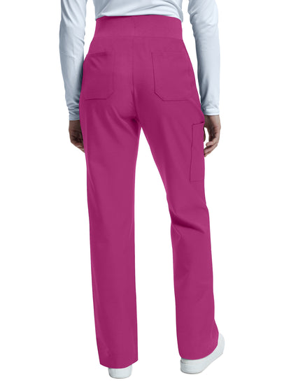 Women's Wide-Leg 6-Pocket Scrub Pant - WB421 - Electric Purple