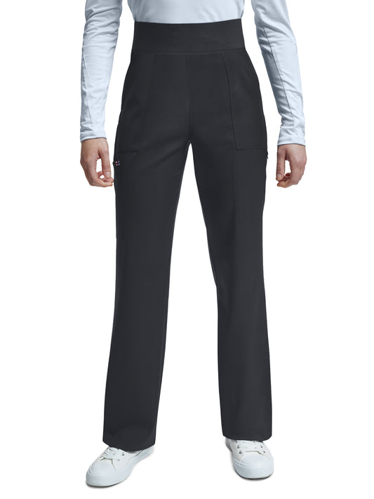 Women's Six-Pocket Wide-leg Pant - WB421 - Pewter