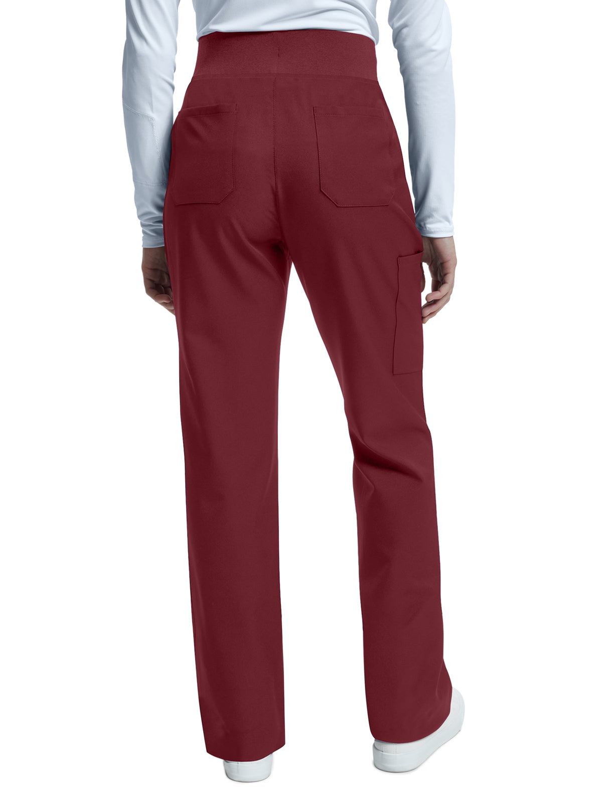 Women's Wide-Leg 6-Pocket Scrub Pant - WB421 - Wine