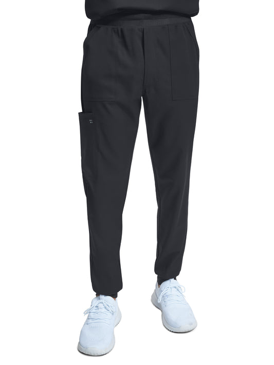 Men's Six-Pocket Internal Drawstring Jogger Pant - WB431 - Pewter