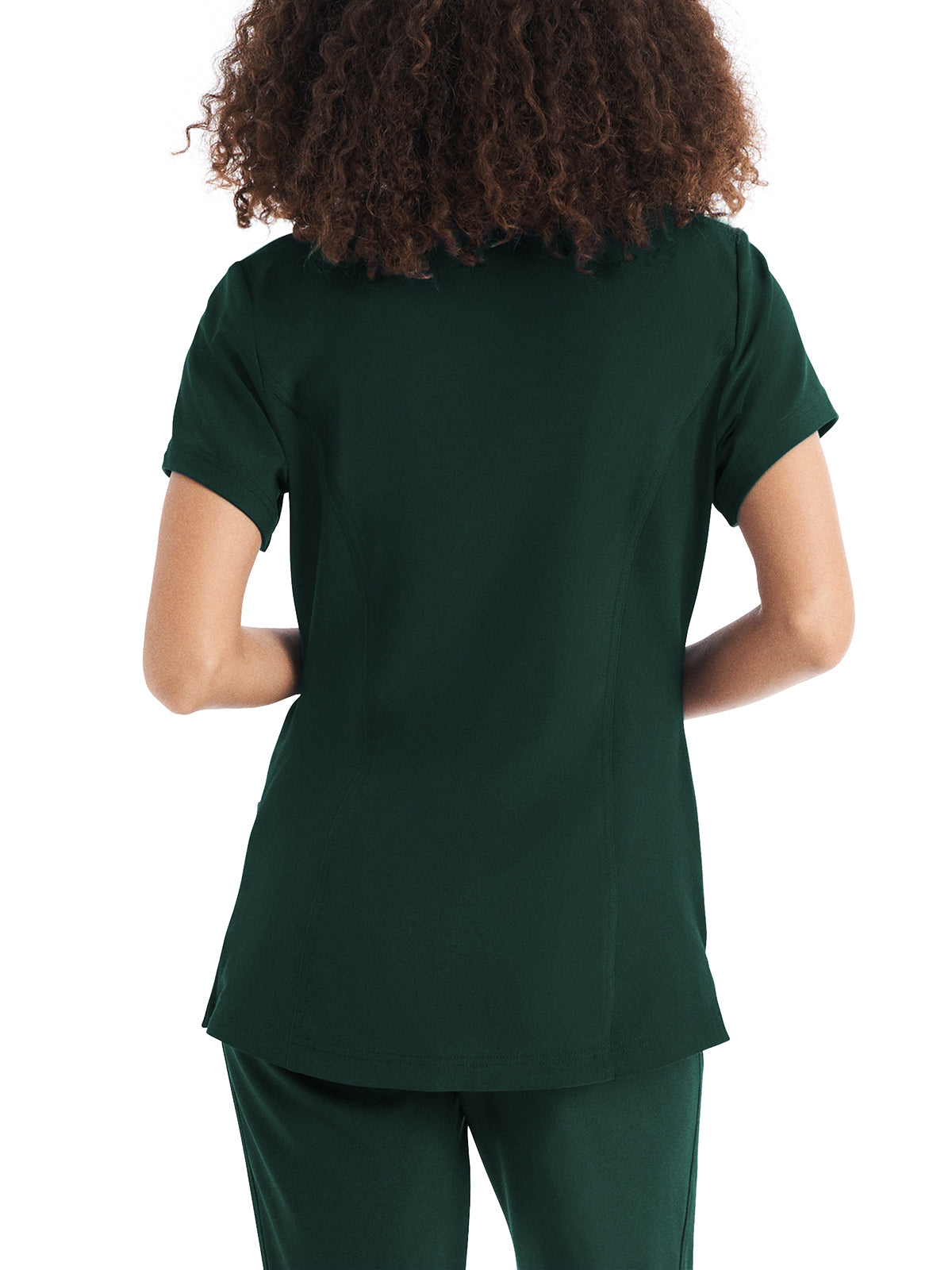 Women's 3-Pocket V-Neck Top - WT127 - Pine Grove