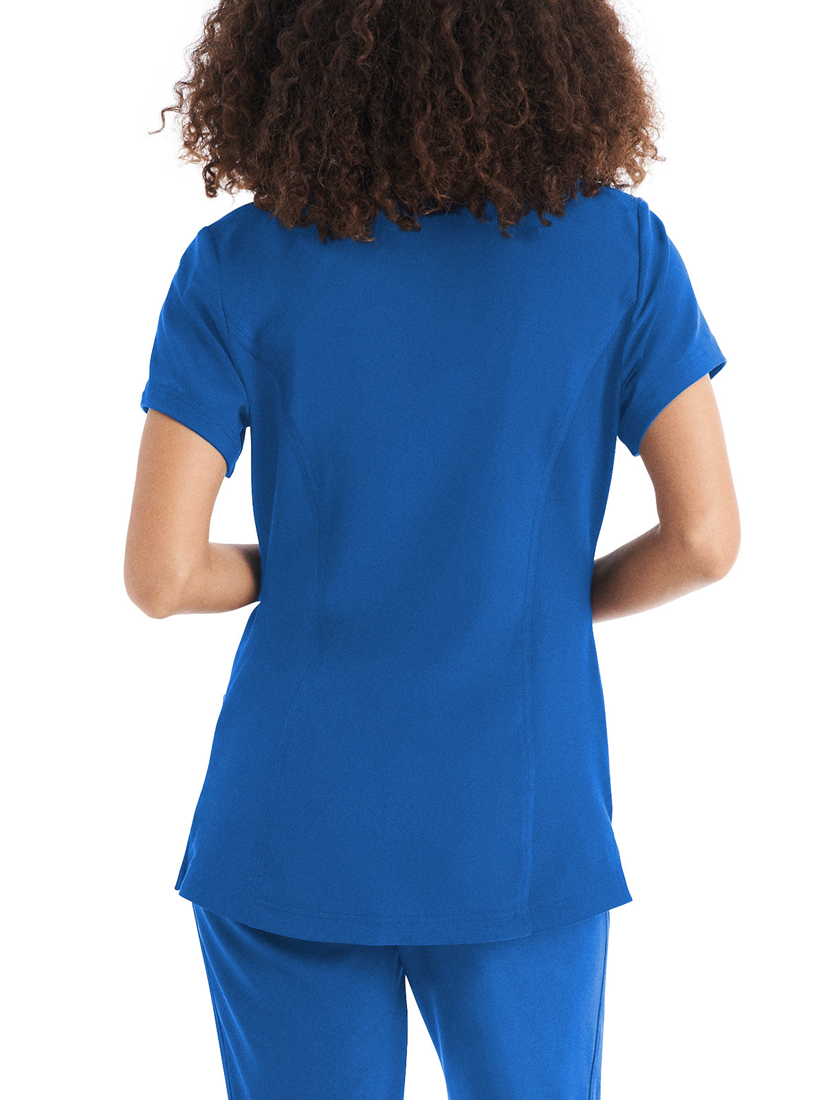 Women's 3-Pocket V-Neck Top - WT127 - Royal