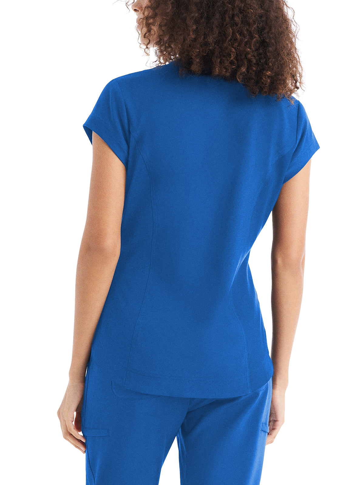 Women's 1-Pocket V-Neck Top - WT128 - Royal