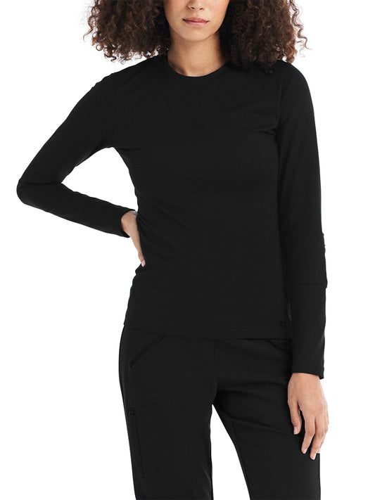 Women's Crewneck Underscrub Tee - WT130 - Black