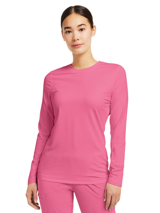 Women's Crewneck Underscrub Tee - WT130 - DANCING BLOSSOM