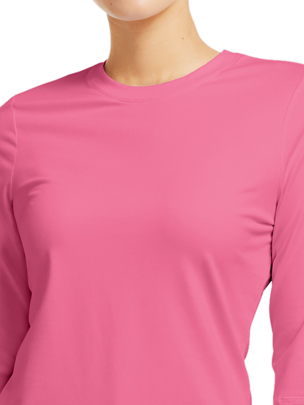 Women's Crewneck Underscrub Tee - WT130 - DANCING BLOSSOM