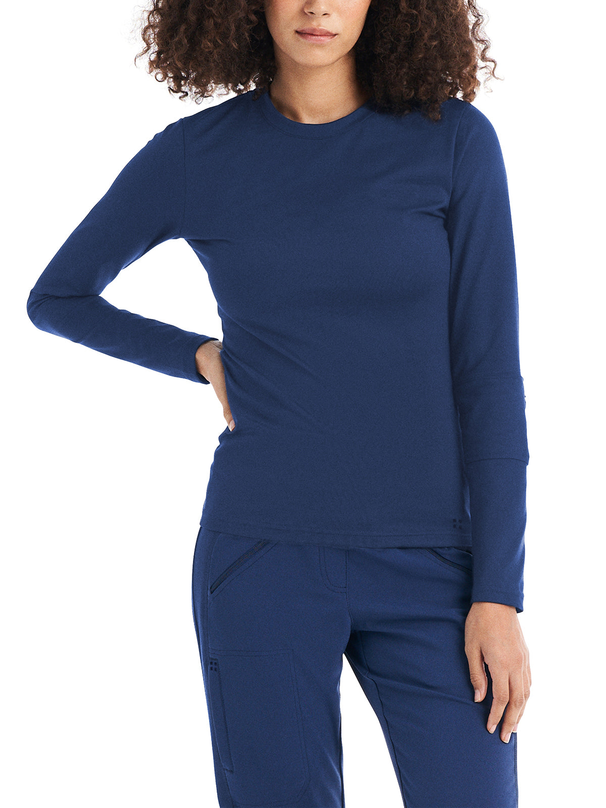 Women's Crewneck Underscrub Tee - WT130 - Navy