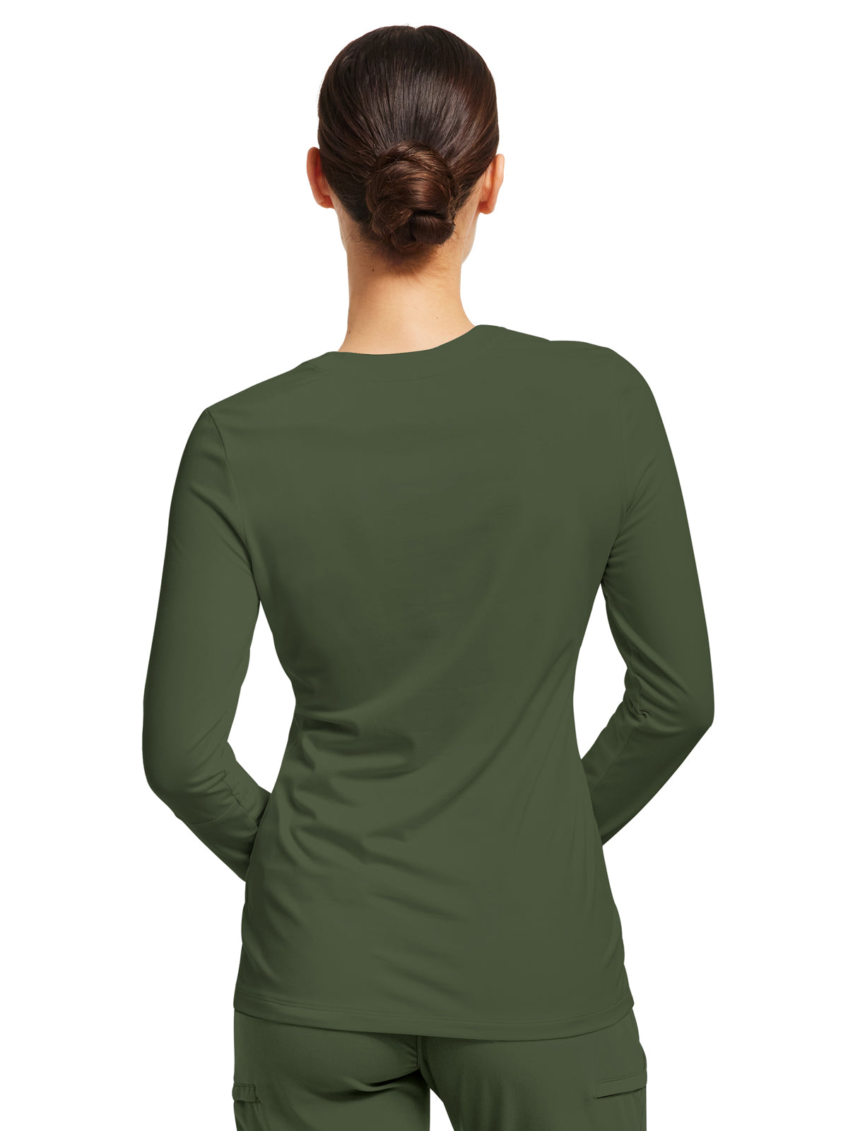 Women's Crewneck Underscrub Tee - WT130 - Olive