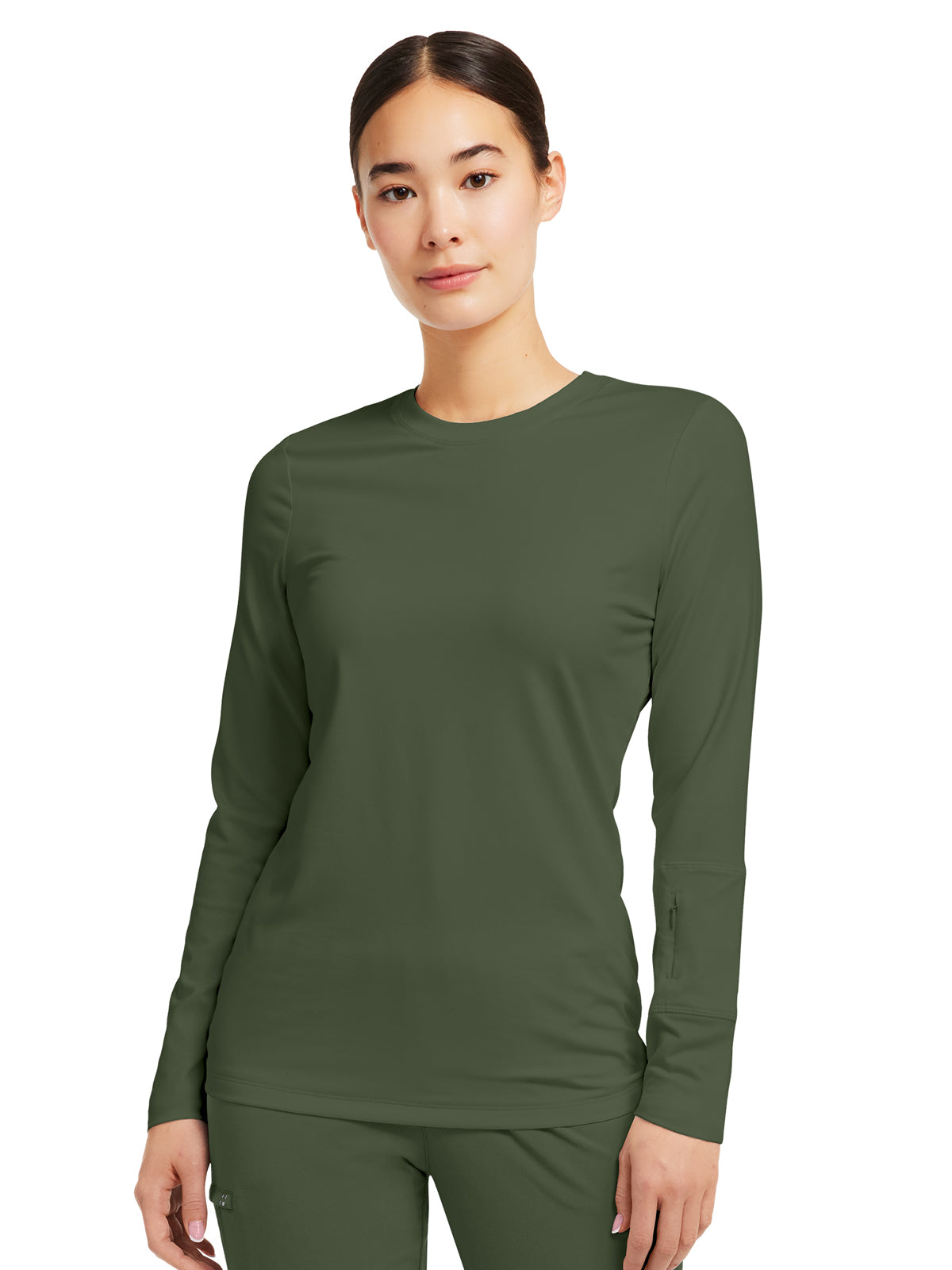 Women's Crewneck Underscrub Tee - WT130 - Olive