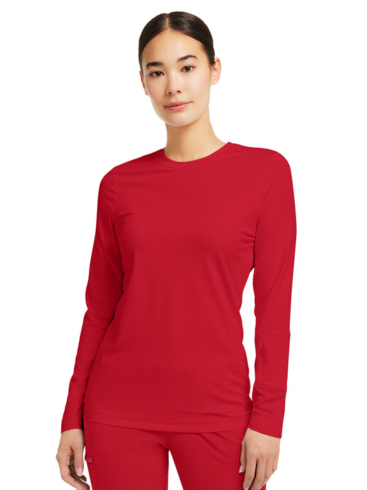 Women's Crewneck Underscrub Tee - WT130 - Racing Red