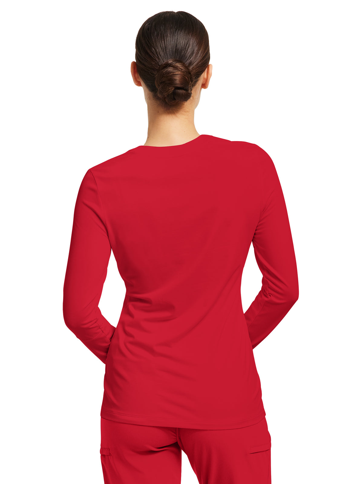 Women's Crewneck Underscrub Tee - WT130 - Racing Red